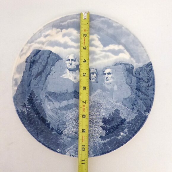 VINTAGE 11” MOUNT RUSHMORE NATIONAL JOHNSON BROS. ENGLAND COLLECTORS PLATE - Picture 2 of 11